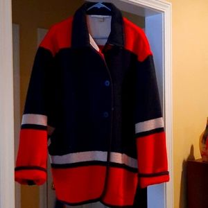 Coat- Red, White & Blue, Suze L